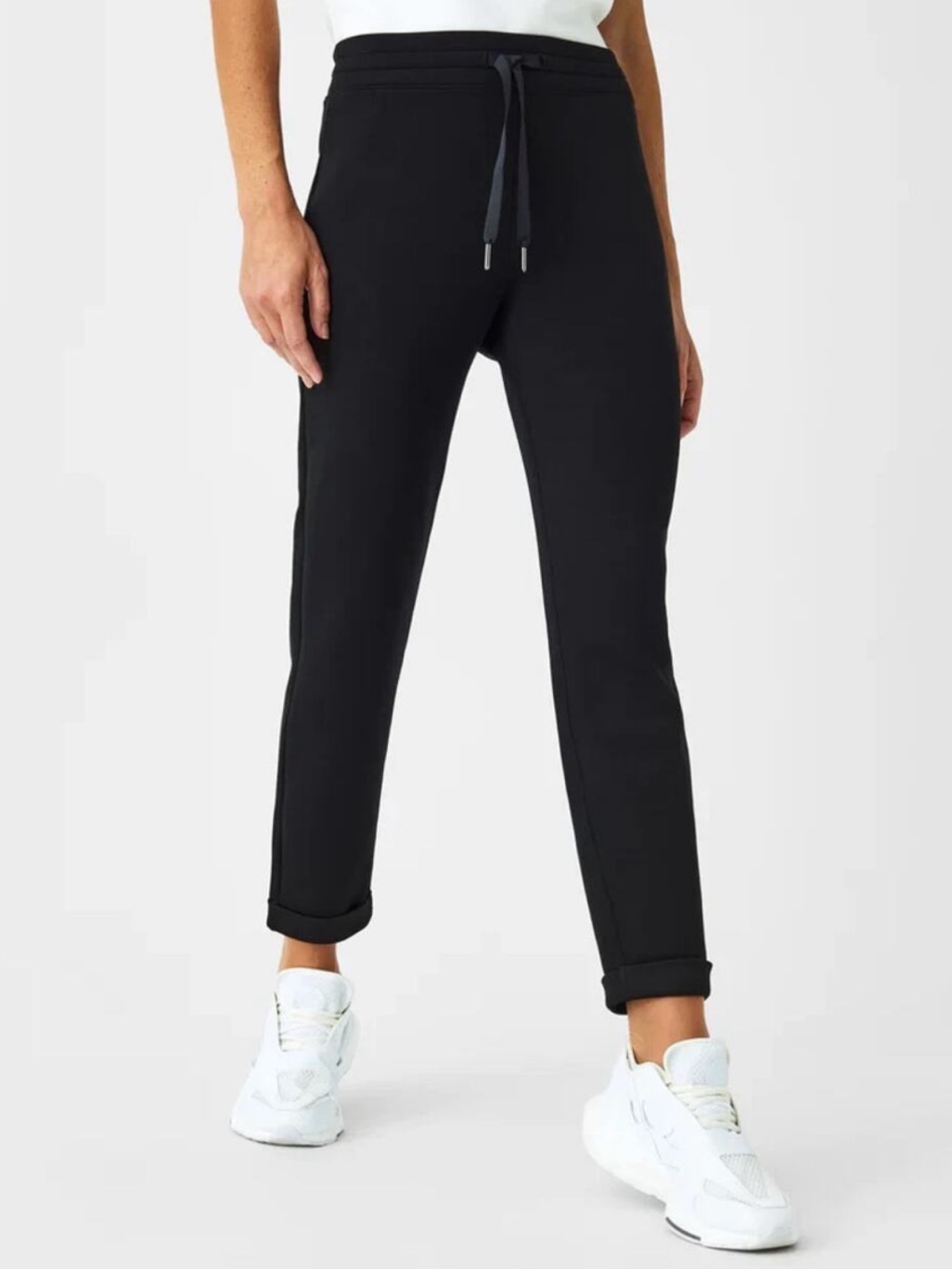 Spanx | Women’s Black Air Essentials Tapered Leg Pants Size Xs